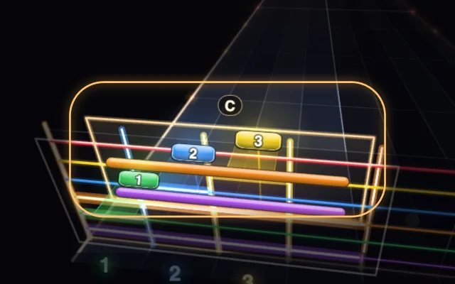 Chord on Melodic’s note highway